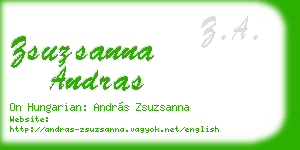 zsuzsanna andras business card