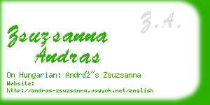 zsuzsanna andras business card